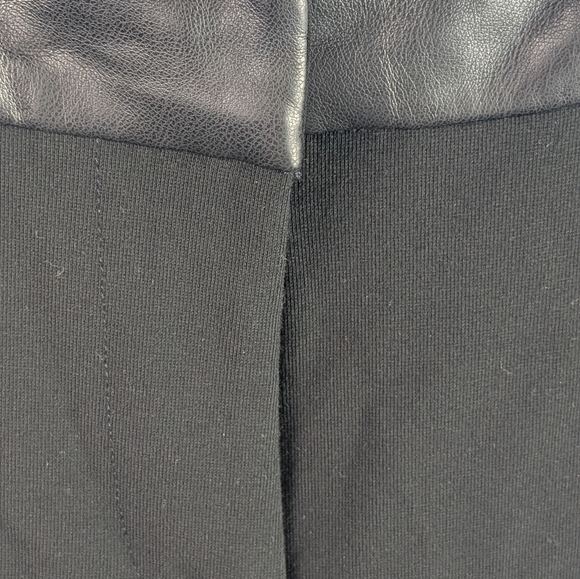 Calvin Klein Black Straight Leg Pant, Trouser, Slack leather band @ Waist 2 - Picture 6 of 9